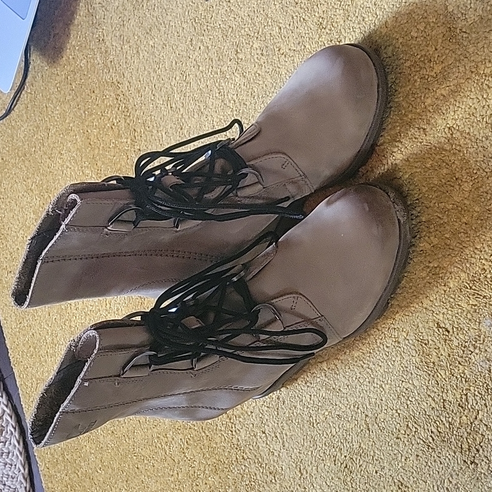 Wedge Combat Boots